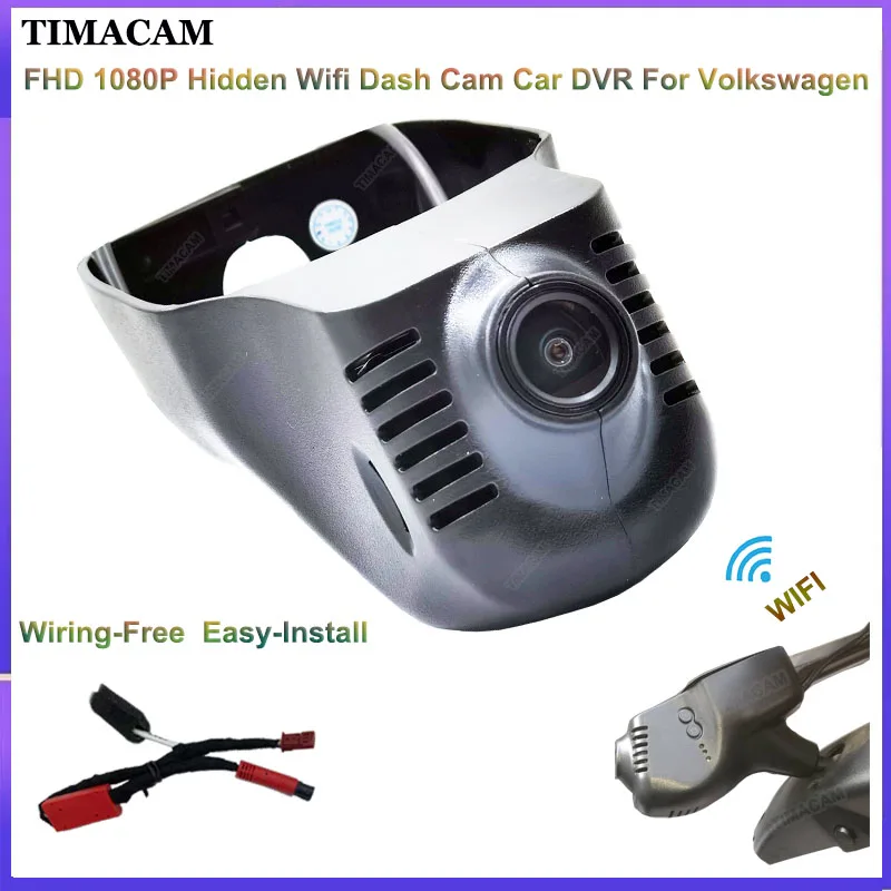 

TIMACAM для Volkswagen VW Tiguan Passat Touareg Touran Golf Polo Jetta Arteon Multivan Magotan EOS видеорегистратор камера FHD автомобильный видеорегистратор