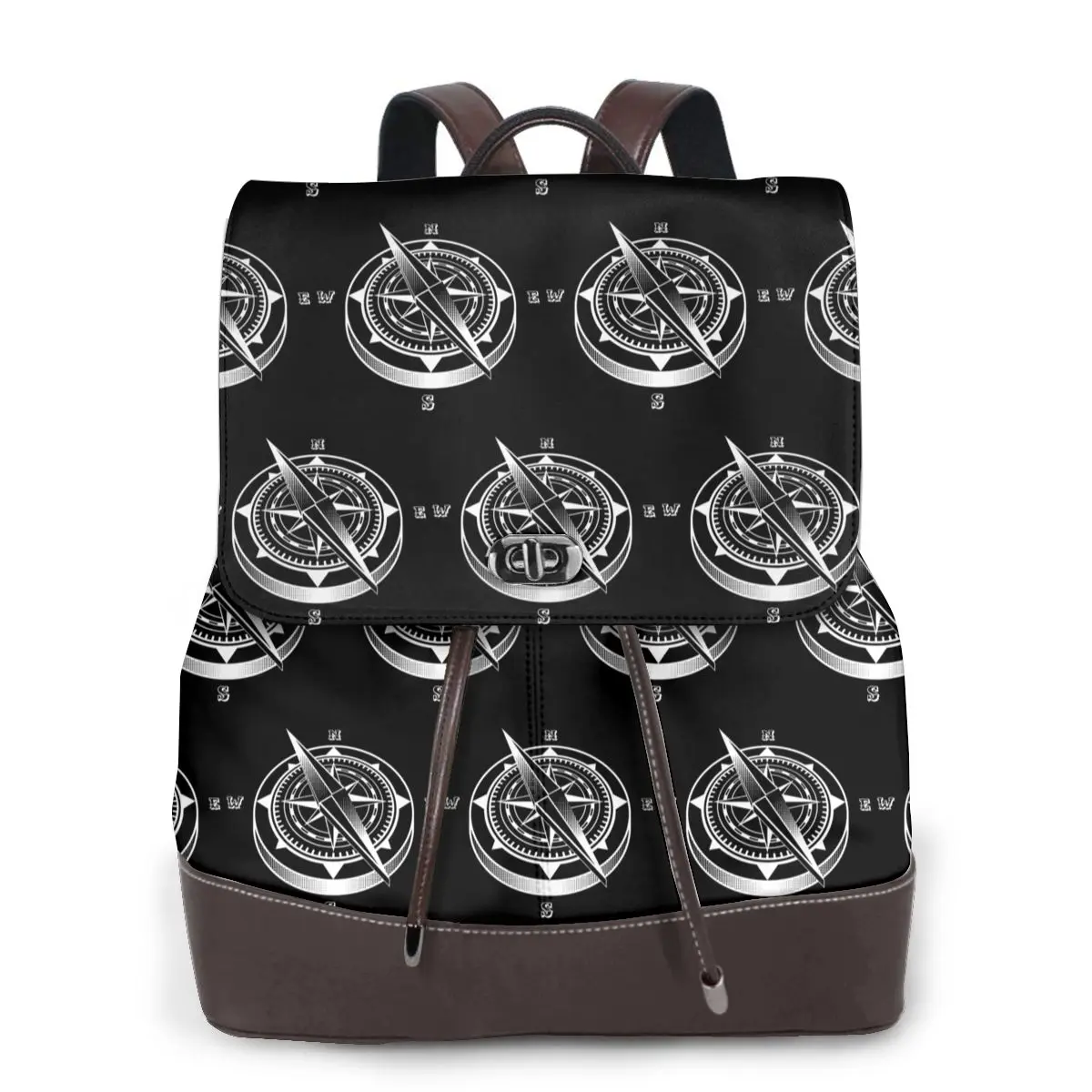 nautical-compass-captain-anchor-boat-bookbag-school-student-bags-hiking-travel-daypack-for-women-fashion-derma-backpack