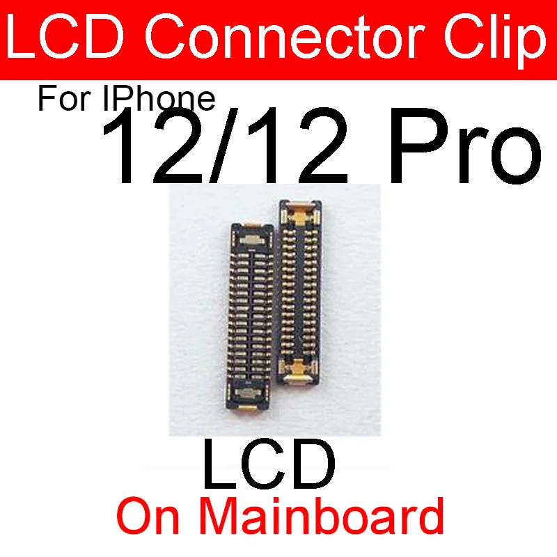 Konektor FPC untuk iPhone 12 Mini 12 11 Pro Max Lcd Digitizer 3D Layar Sentuh Konektor Klip Pada Kabel Flex Motherboard