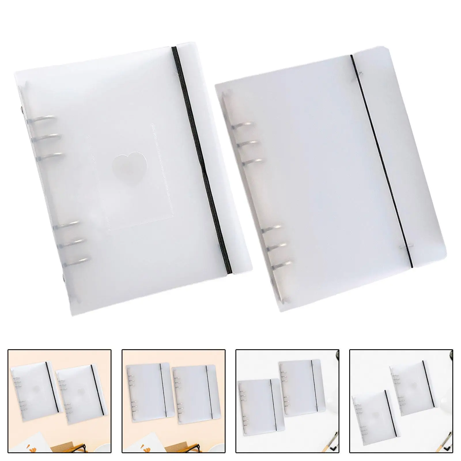 

2 Pieces Photo Album Binder Pockets Collecting Sleeves Holder Storage Bag Planner Organizer Cover for Journaling Home Drawing