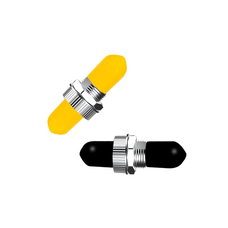 Imagem -02 - Baixa Perda St-st Adaptador de Fibra Óptica Simplex Flange Acoplador st para st Conector de Fibra Óptica Flange Atenuador Óptico 100 Peças