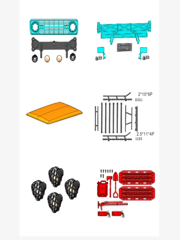 RGT Spare Parts R86461 R86460 R86369 R86449 02053 R86256 For 136100V3FD 1/10 RC Electric Remote Control Off-road Vehicles Cars