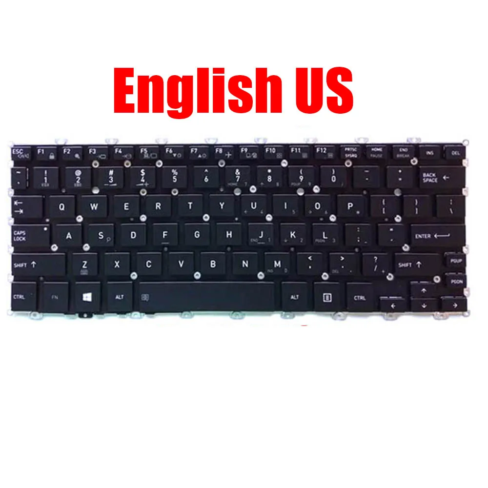 Imagem -03 - Laptop Keyboard para Toshiba Portege X20w-d Canadá Inglês Preto Quadro Novo us ca