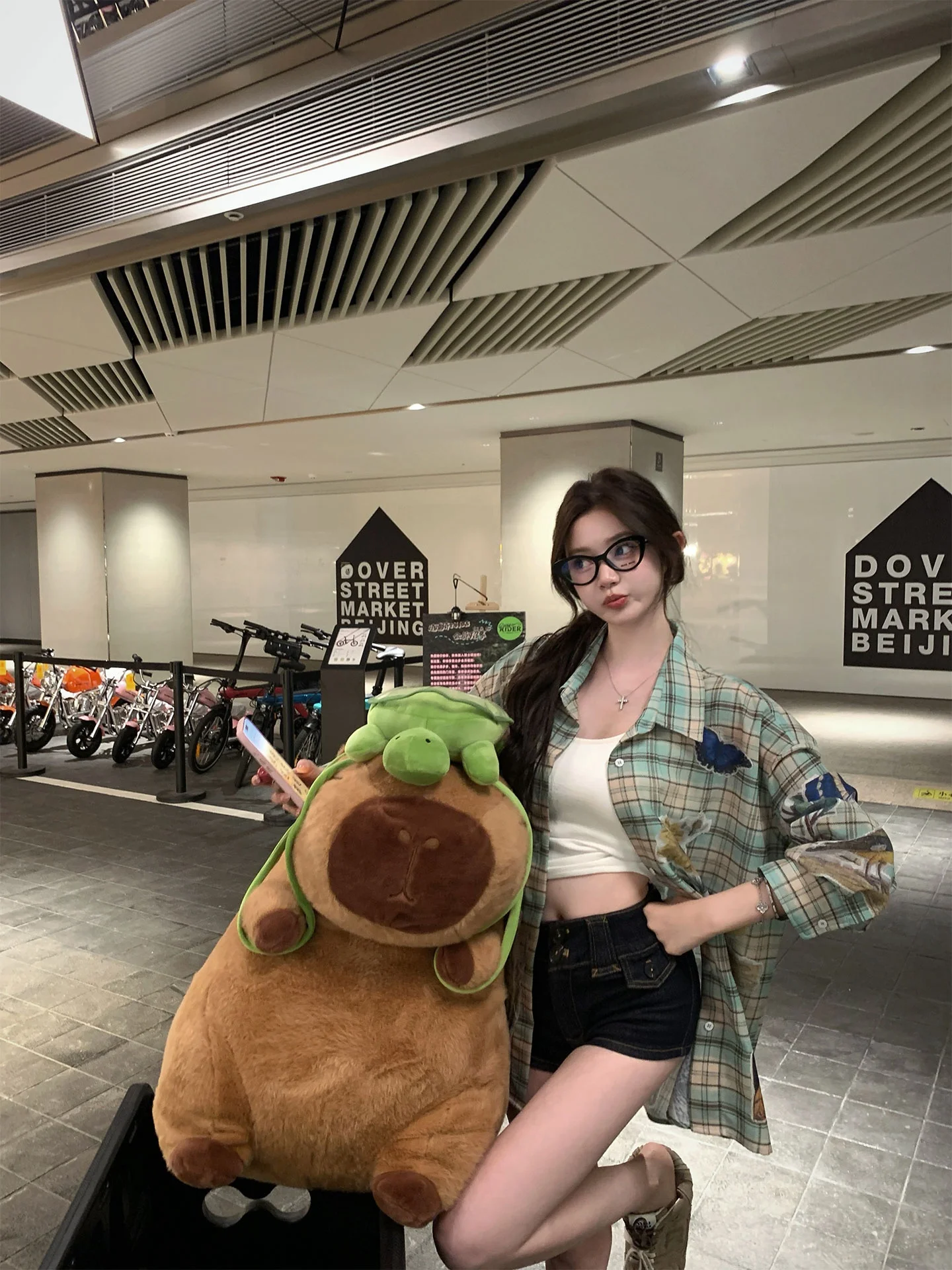 

Spring Summer New Sle Light een Plaid Floral Print Women's irt Casual Loose Fit Polyester Fiber 00% Mennova