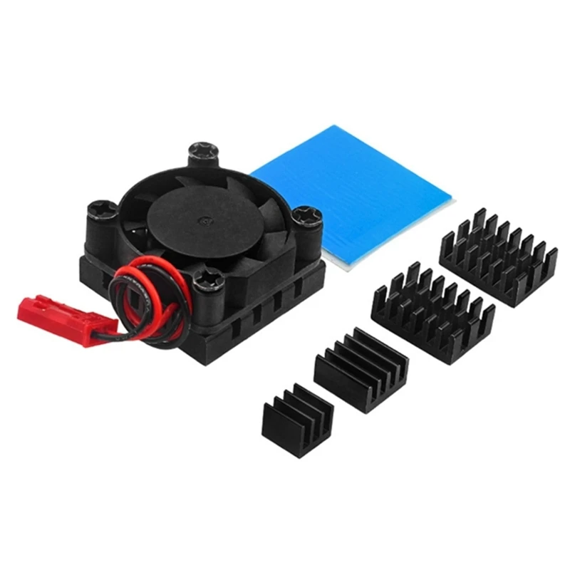 For Orange Pi 5 Plus Cooling Fan Active Heat Dissipation With Thermal Pads For OPI 5 Plus Board Replacement Accessories