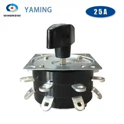KDH-25/2*8 Welding Machine Rotary Switch Eight Positions 2 Levels 16 Brass Pins 25A Welder Changeover Selector