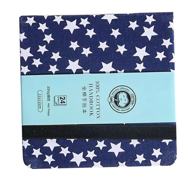 Diário aquarela viagem 24 folhas papel algodão capa dura aquarela sketchbook y9rf