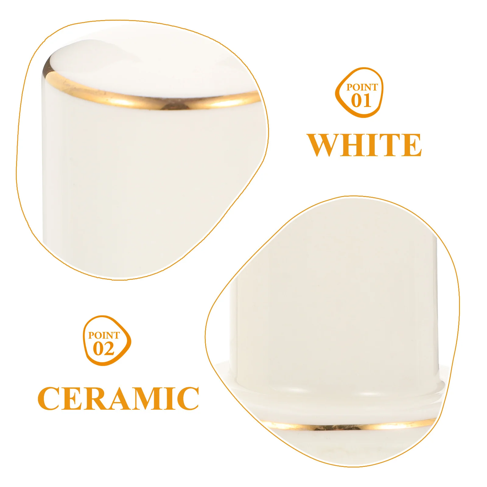 

Reusable Ceramic Toothpick Dispenser Desktop Holder with Dustproof Lid for Household Cotton Swabs and Toothpick Storage