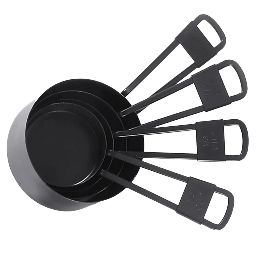 

1 set 1 Set Stainless Steel Measuring Cups Set 5-Piece Stackable Metric Measuring Tool For Baking Coffee Beans Kitchen Use