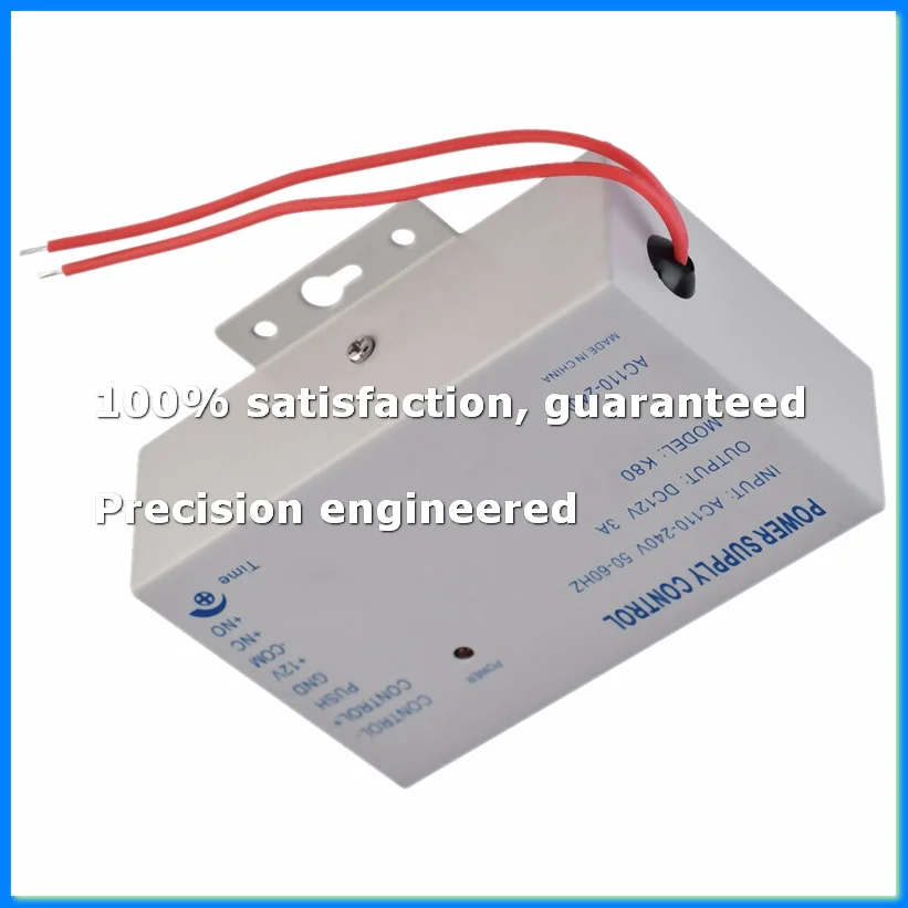 K80 Door Access System Electric Power Supply Control DC 12V 3A Miniature Power/Electric Lock Power/Access Control System-A22U