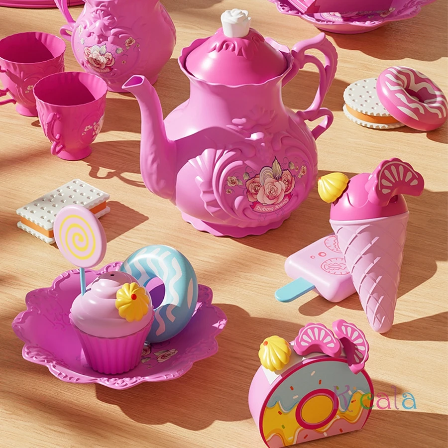 Casa de juegos, juguetes para cortar pasteles de cumpleaños, simulación de juego, vela que sopla, postre, fruta, juguete DIY, regalo de cumpleaños perfecto para Año Nuevo