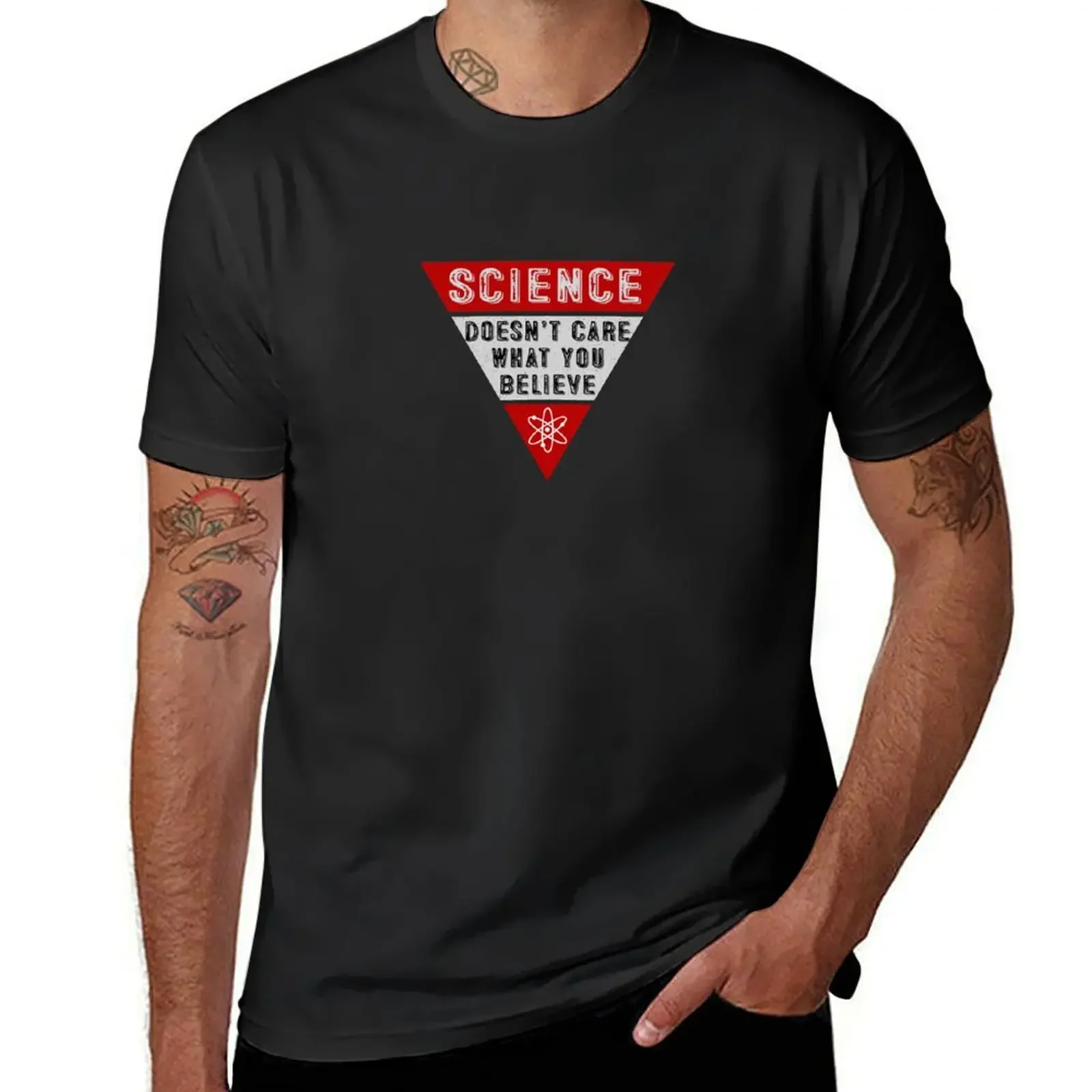 Science Doesn’t Care What You Believe Chemistry Lover Gift T-Shirt blacks basketball graphic tees t shirt men