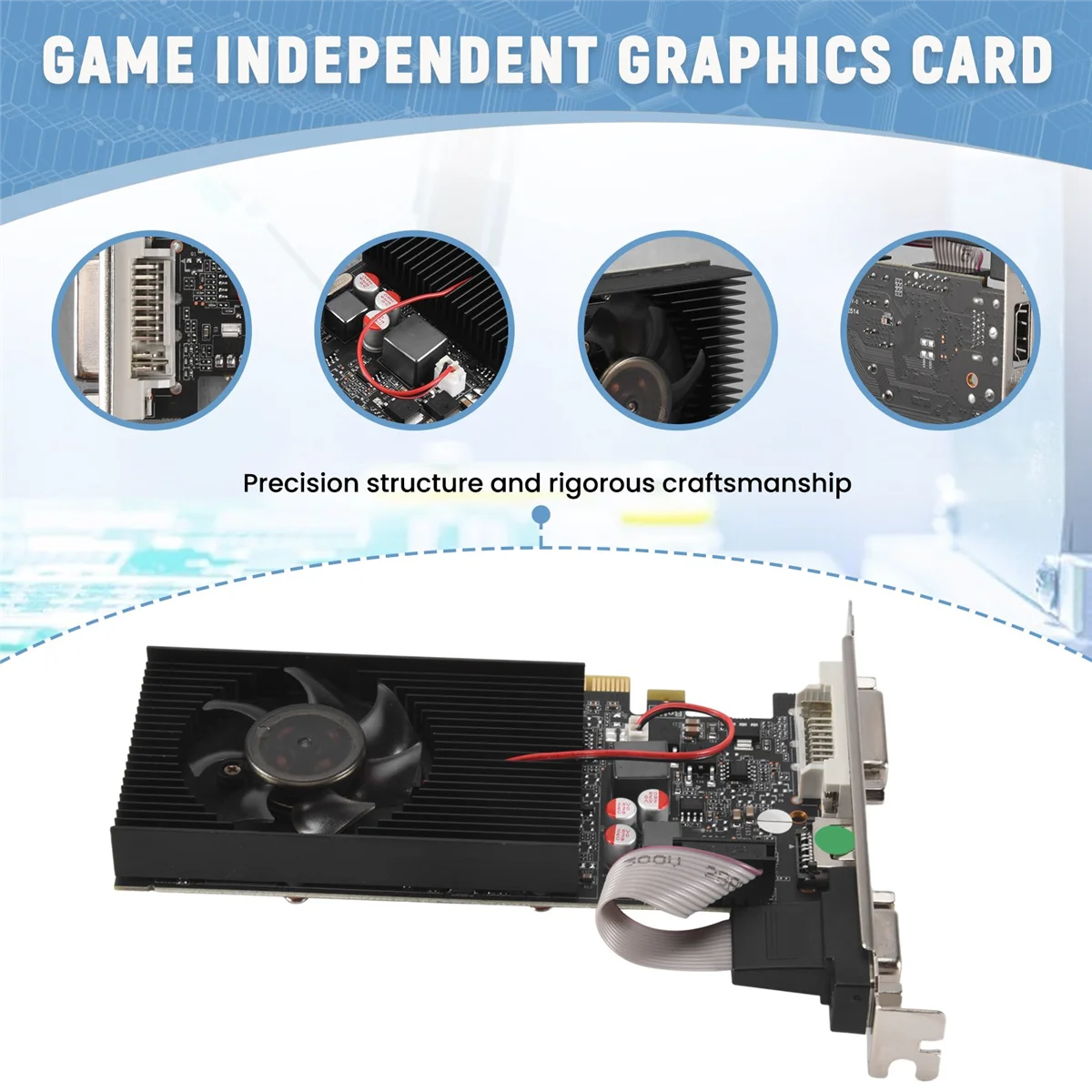 

【Домашние инструменты!】Карта с изображением GT730, 64 бит GDDR3 GT 730 D3, игровые видеокарты, видеокарта GeforceHDMI Dvi VGA