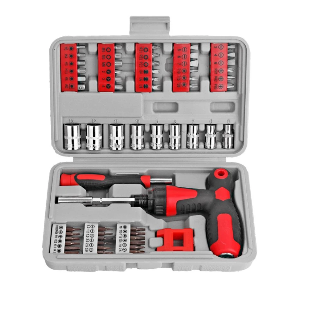 

Efficient and Reliable Repair Tool Set Telescopic Ratchet Screwdriver Socket Wrench Torx Hex Star Cross Bit U Y Type