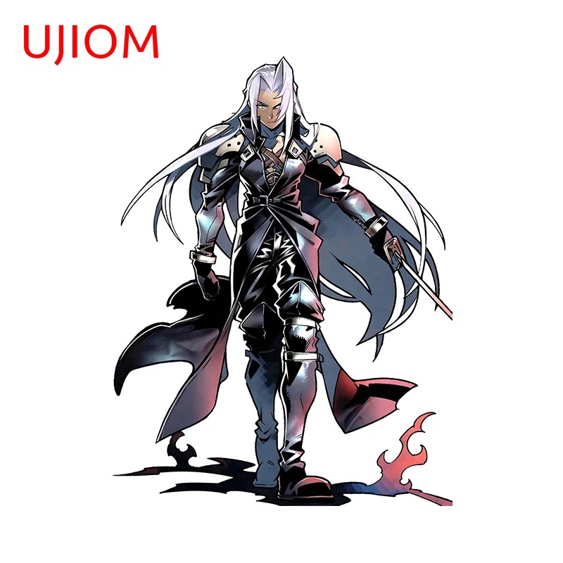 UJIOM ل FF7 Sephiroth سحابة ملصقات جدار شخصية شعبية أنيمي غرفة حضانة الطفل الشارات خلفيات مقاومة للماء ديكور المنزل #3