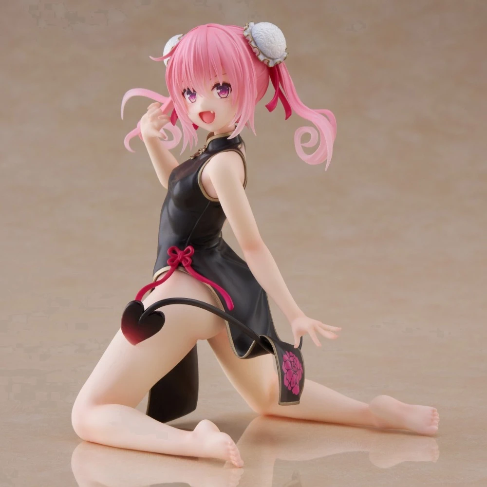 In Stock Taito Original Genuine To Love-Ru Darkness Desktop Cute Figure Nana Astar Deviluke Chinese Dress 13cm Model Toy Figures view 2