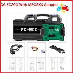 2024 New CG FC200 ECU Programmer Full Version with AT200 Adapters Plus MPC5XX Adapter for BOS-CH MPC5xx Read/Write Data on Bench