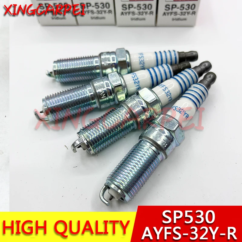 4pc SP530 אירידיום עבור פורד C-MAX הבריחה Fusion טרנזיט קונקט עבור מאזדה 3 6 למרקורי מארינר מילאנו SP530 AYFS32YR