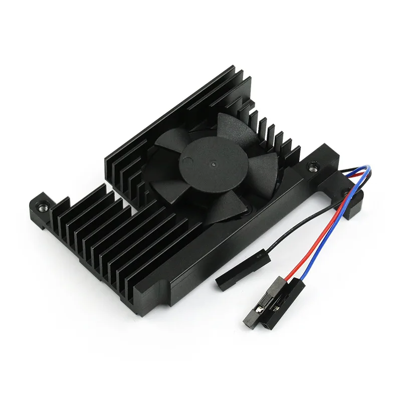 Raspberry Pi 4B Kühlkörper-Lüfter aus Aluminiumlegierung, Raspberry Pi 4B PWM-Lüfter mit Geschwindigkeitsregelung
