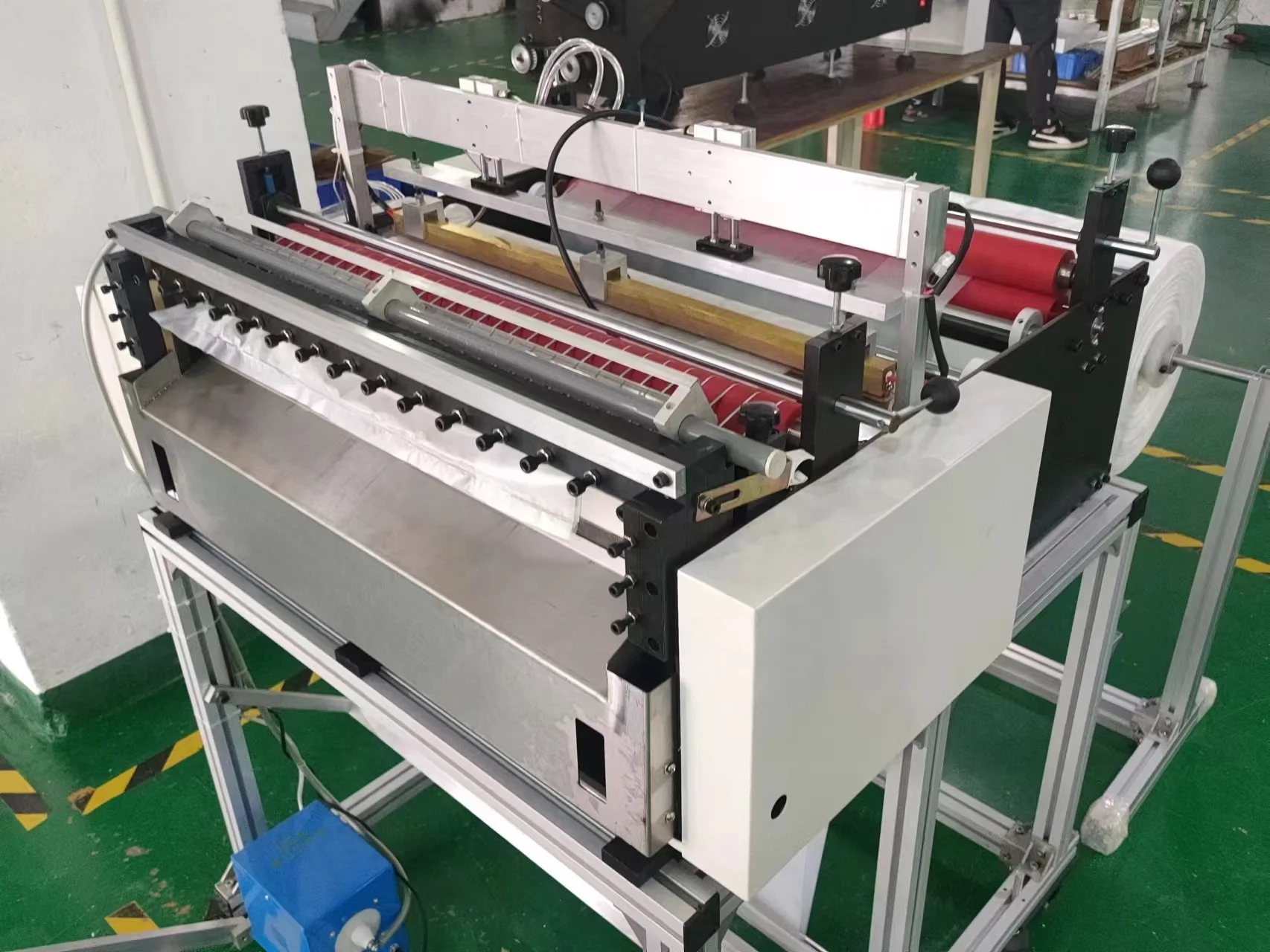 QKH-500 Fully Automatic Plastic Film Polythene Bag  Heat Hot Seal Sealing  and Cutting Machine