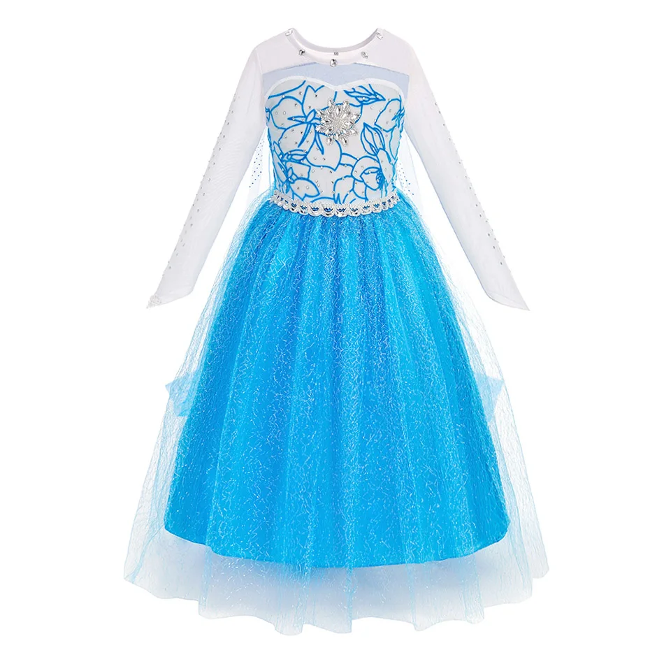 New front Déguisement Princesse Elsa Fille Robe de Princesse Reines des Neiges 2 Manches Longues Costume et Accessoires Noël Halloween Anniversaire Robe de Cosplay Couronne Baguette,Violet,120cm New front Déguisement Princesse Elsa Fille Robe de Princesse Reines des Neiges 2 Manches Longues Costume et Accessoires Noël Halloween Anniversaire Robe de Cosplay Couronne Baguette,Violet,120cm