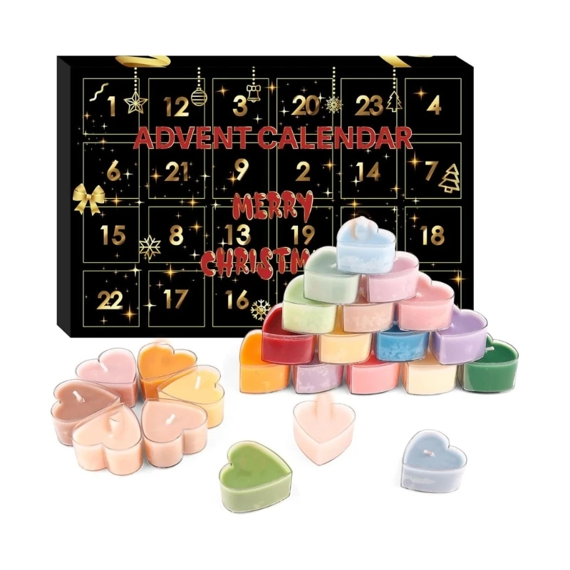 Mini-Duftkerzen-Display-Set, 24-teilig, zur Verwendung auf dem Schlafzimmertisch, 3 x – Detail 4