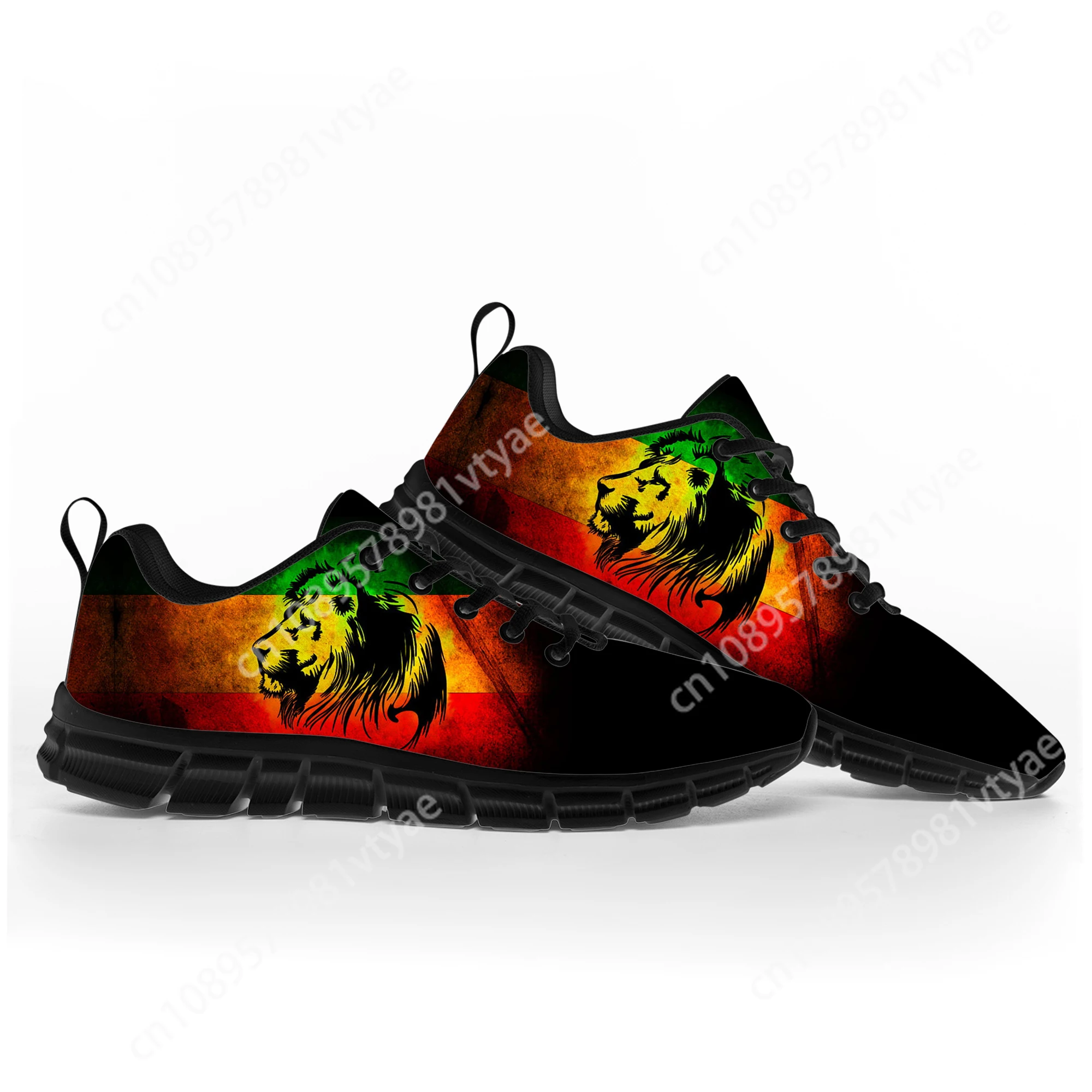 

Reggae Rastafarian Rasta Rastafari Lion of Judah Sports Shoes Mens Womens Teenager Kids Children Sneakers Casual Couple Shoes