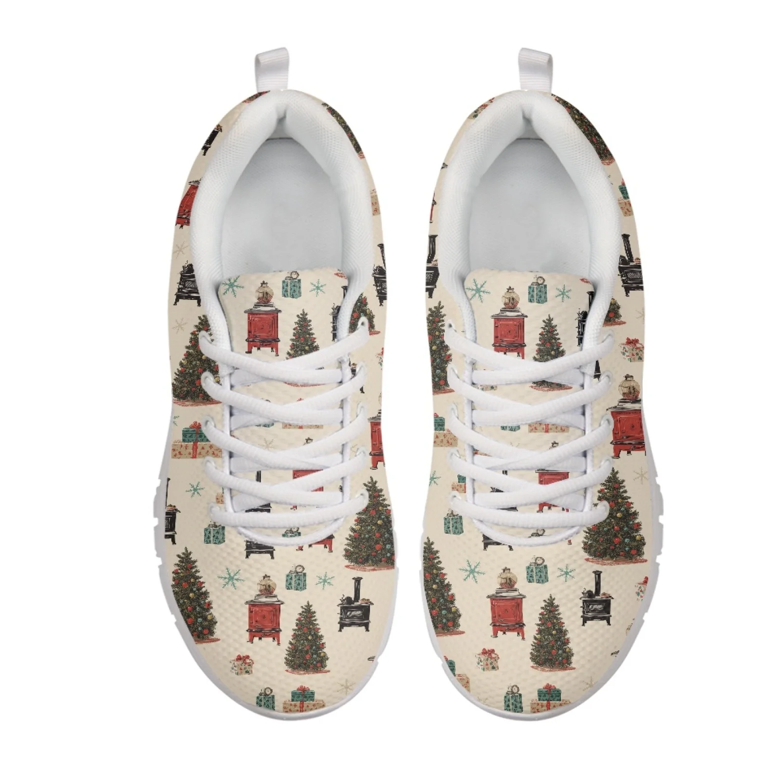 Coloranimal Deer Snowflake Fashion 2026 Sports Tennis Shoes for Men Mesh EVA Sole Training Athletic Shoes Fitness Shoes
