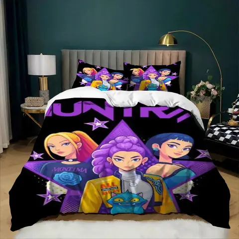 3D Print W onder-Girls Bedding Set Girl Fans kp op Duvet Cover Pillowcase Twin Full Size Home Bedroom Decor for Youth 2/3pcs