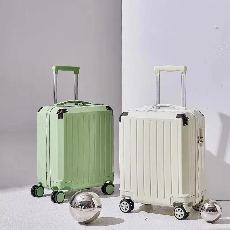 

Маленький чемодан со свежим цветом, 18-дюймовый и 20-дюймовый посадочный чемодан. Подходит для мужчин и женщин. Легкий и удобный для переноски.