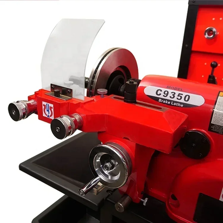 C9350C مخرطة الفرامل القرص سيارة طبل قرص فرامل آلة مقشدة مع محرك سيرفو تيار مستمر قرص فرامل وآلة طبل