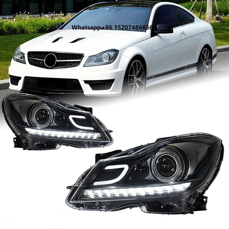 Universal Racing Car Modules Car Headlight Retrofit Kit Led Cars Headlights Assembly  W204 2011-2014