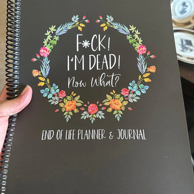 Nuevo cuaderno planificador I'm Dead End Of Life, ahora soy muerto, qué planificador de libros, arreglos finales guiados cuando llevan un libro de trabajo