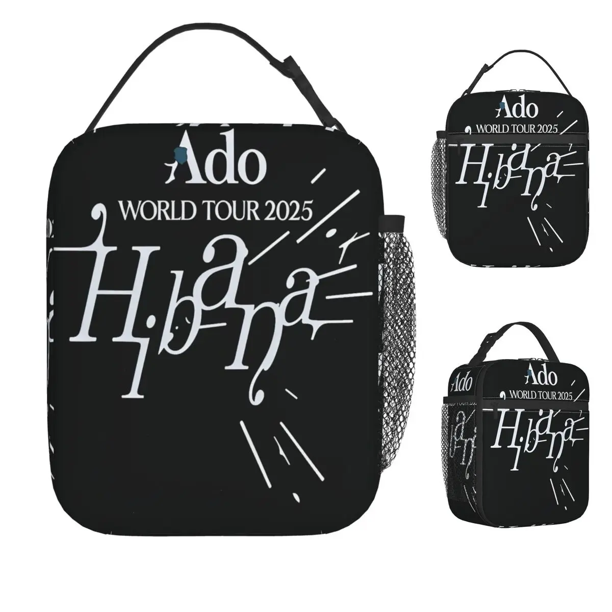 

Ado Wish Tour Japan Singer Сумка для обеда Ado Hibana World Tour 2025 Ланч-бокс для взрослых Рабочая сумка-холодильник Графическая сумка для еды