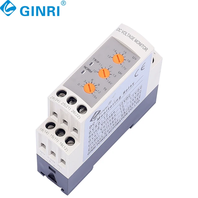 Relé de monitor de voltaje GINRI 12Vdc DVRD Relé de protección contra sobretensión