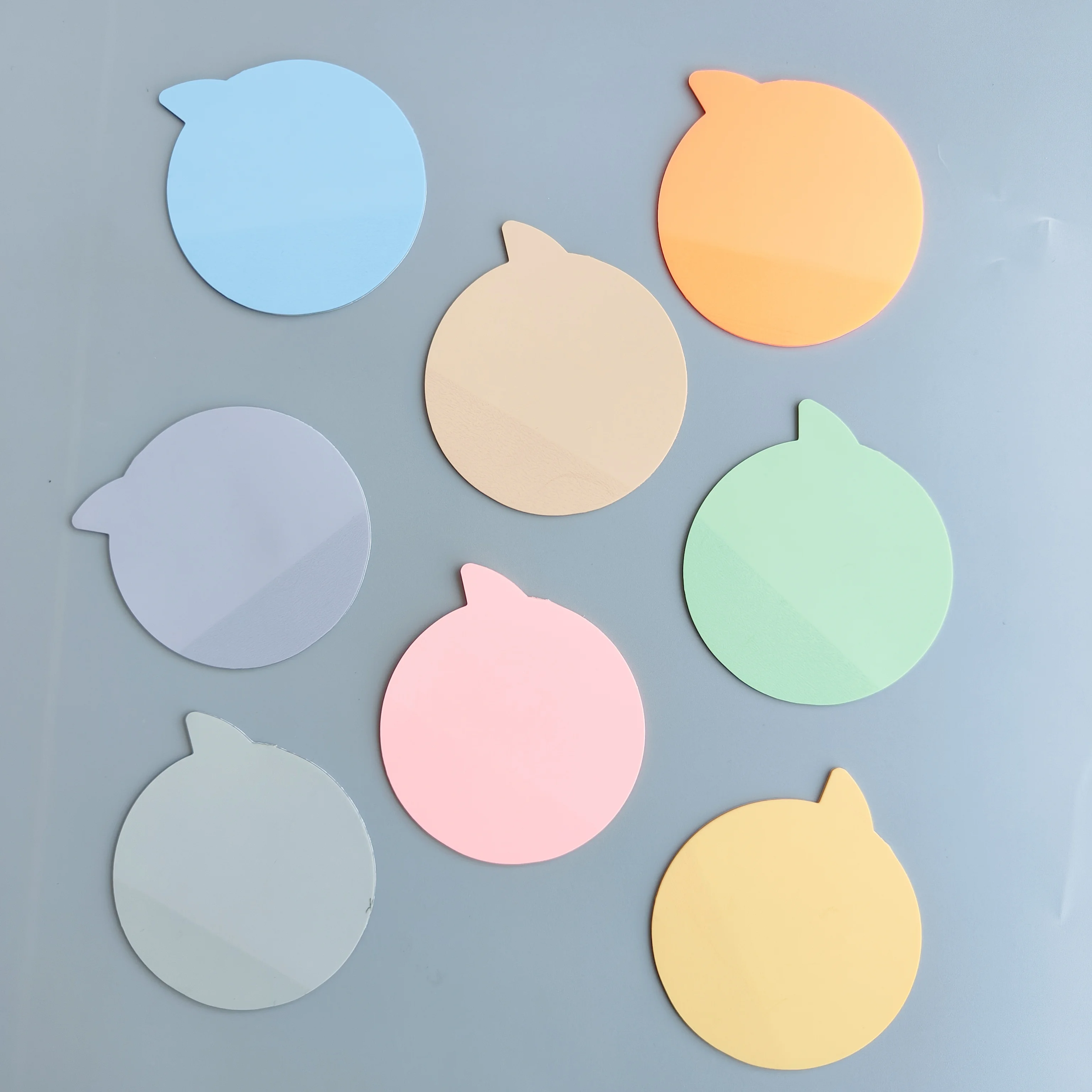 8Packs/160 Sheets Transparent Sticky Notes Self-Adhesive Annotation Books Notepad Bookmarks Memo Pad Index Tabs Stationery