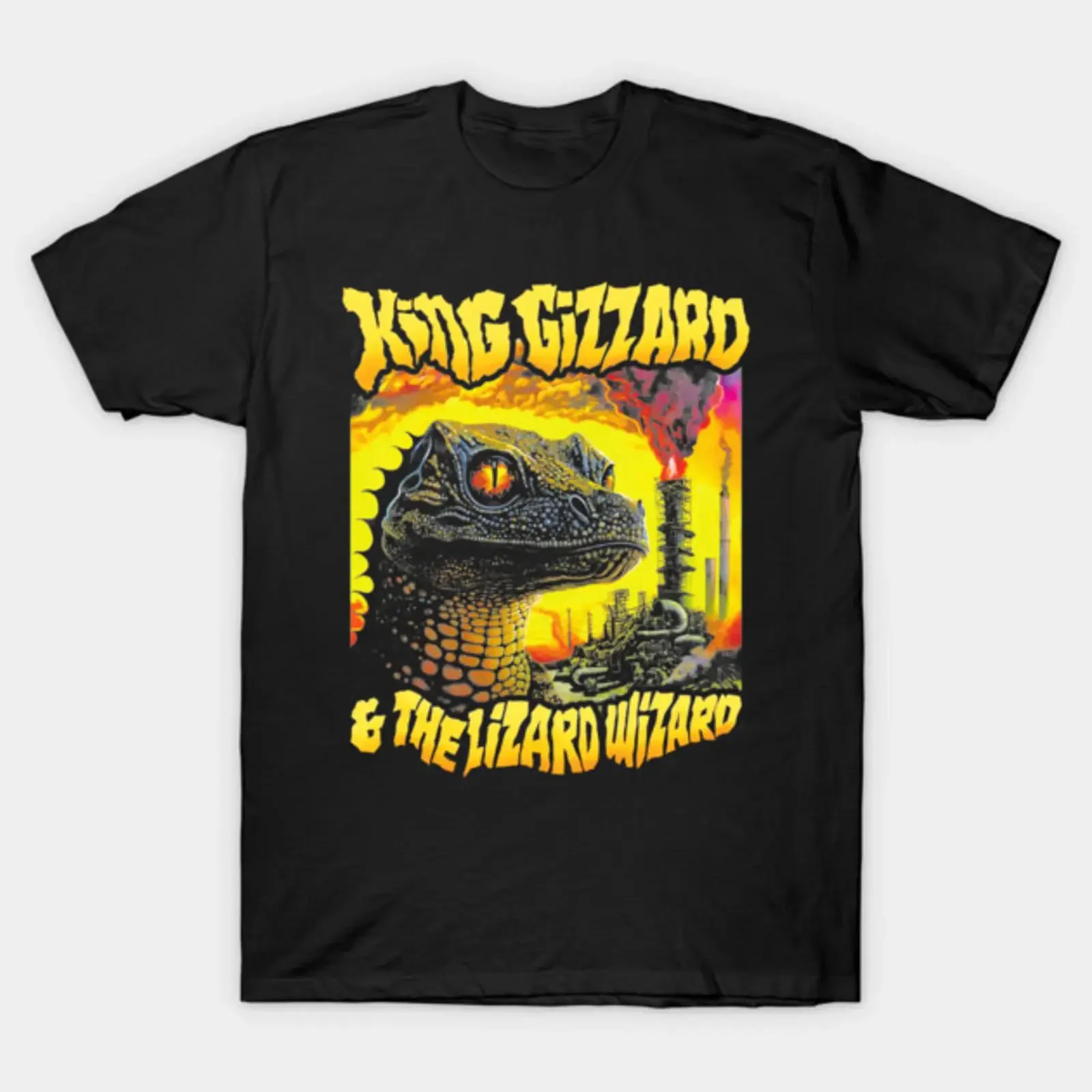 king gizzard the lizard wizard T Shirt vintage Washed Stretched Top For Everyday Wear graphic Casual Unisex designer clothes