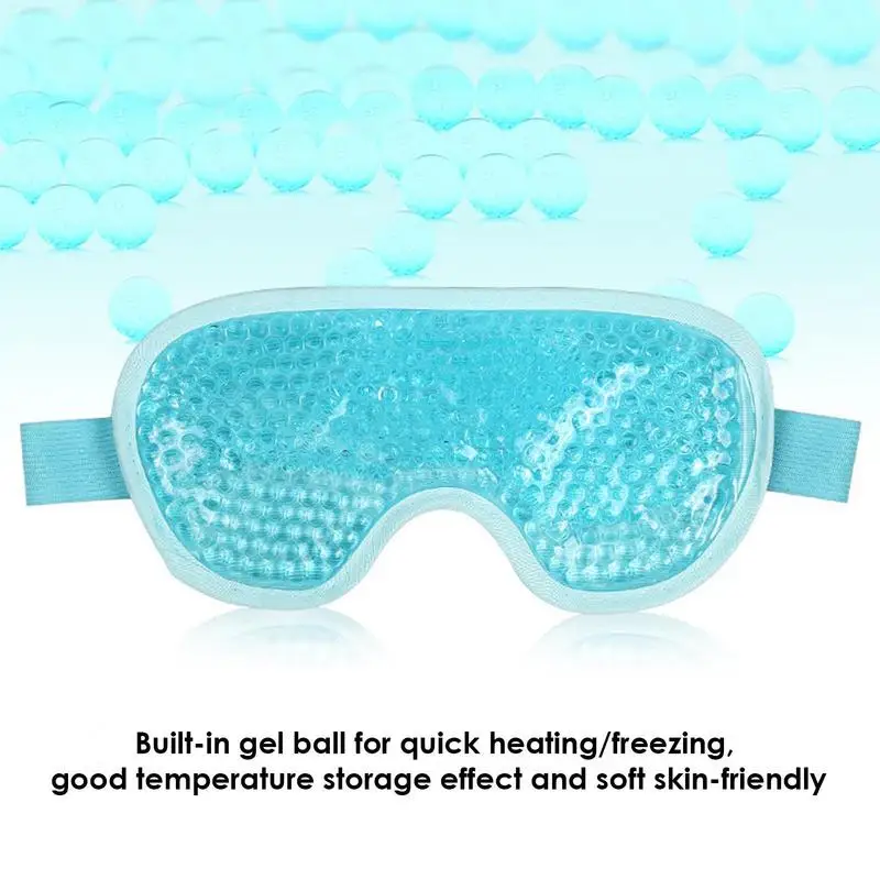 Cold Compress Eye Mask Skin-friendly Sleeping Ice Pack Eye Cover Gel Ice Beads Cold And Hot Compress Eye Mask per occhi gonfi