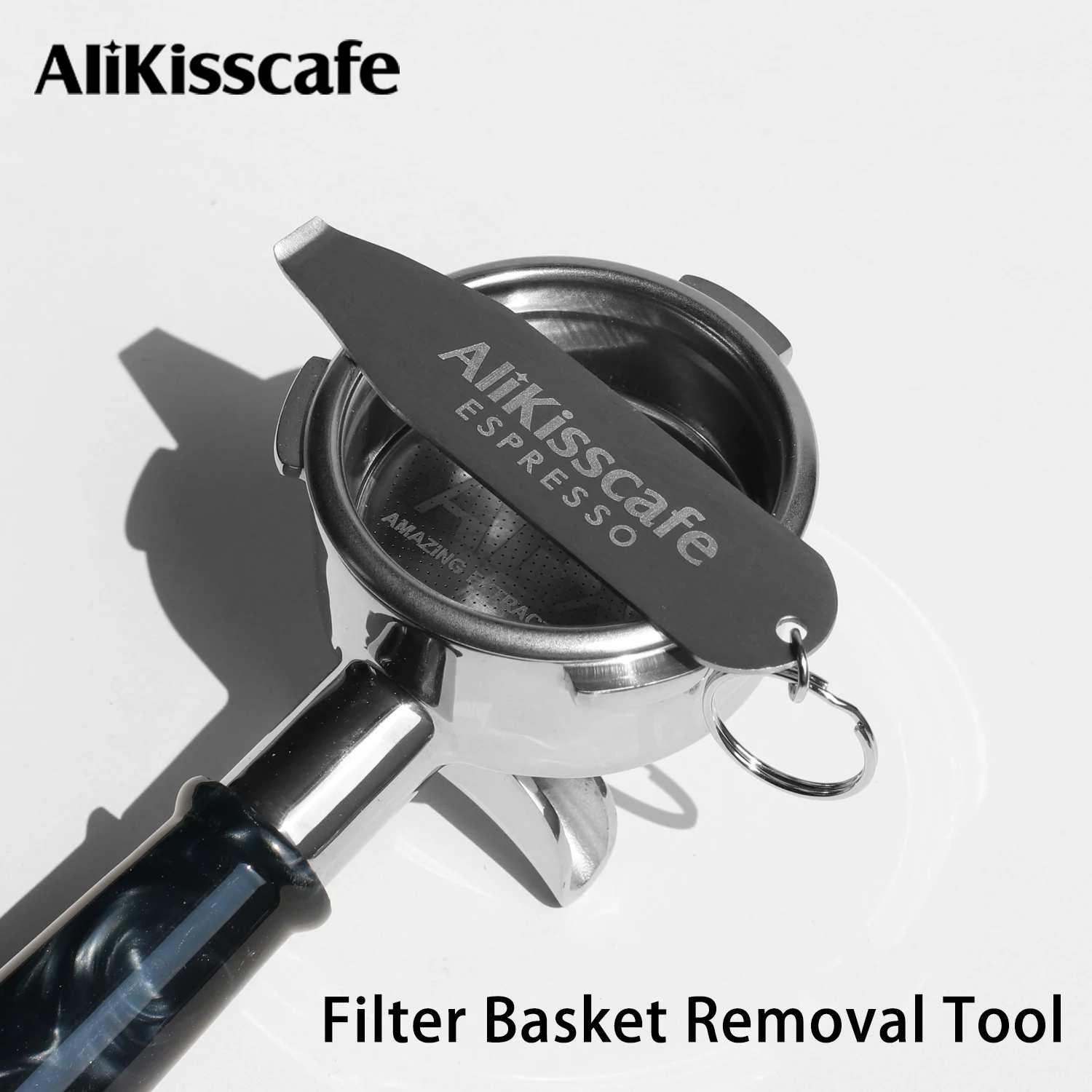 AliKisscafe Kaffeefilterkorb-Entferner Siebträger-Reinigungswerkzeug 51mm 54mm 58mm Espresso-Reinigungszubehör Barista-Tool