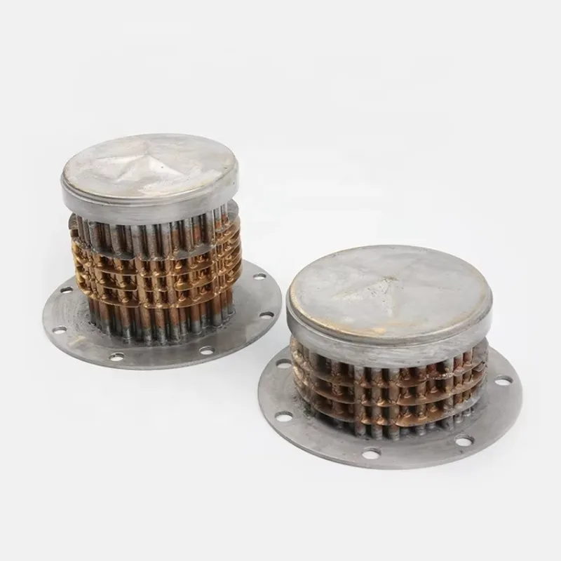 Hangzhou Dunkai 40A Brass Marine Oil Water Cooler Turbine Heat Exchanger with Built-In Gearbox and Core Competitive Price