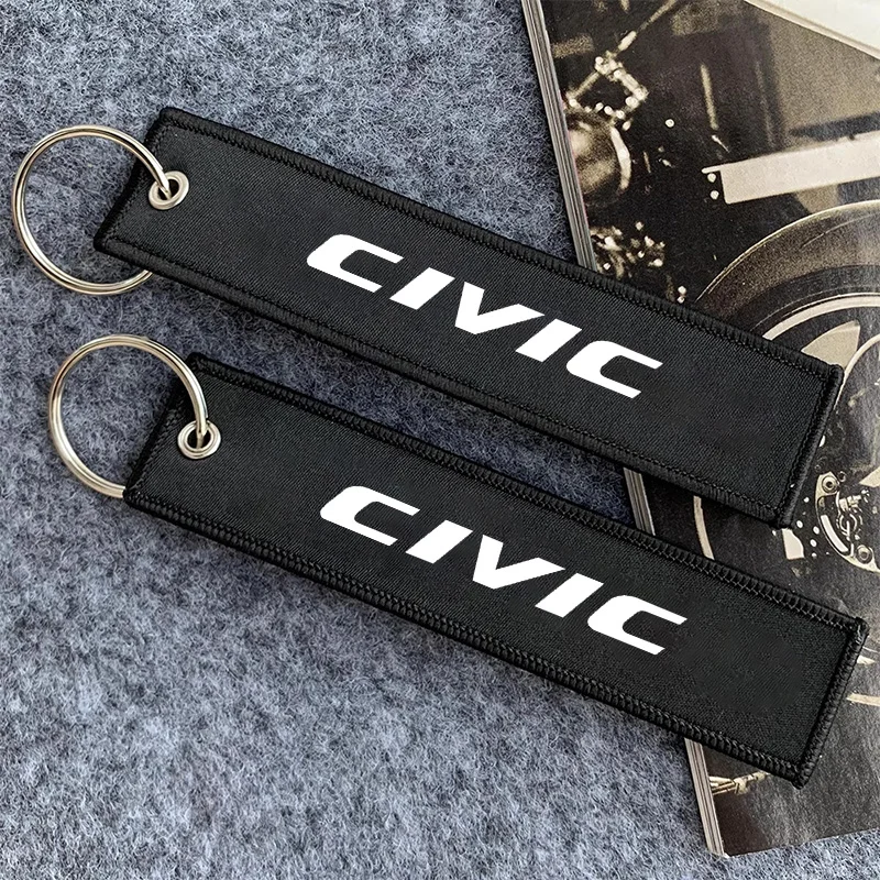자동차 자수 키체인 홀더 체인 랜야드 키링 인테리어 액세서리 혼다 시빅 무겐 파워 어코드 그랜드 비타라 스위프트용