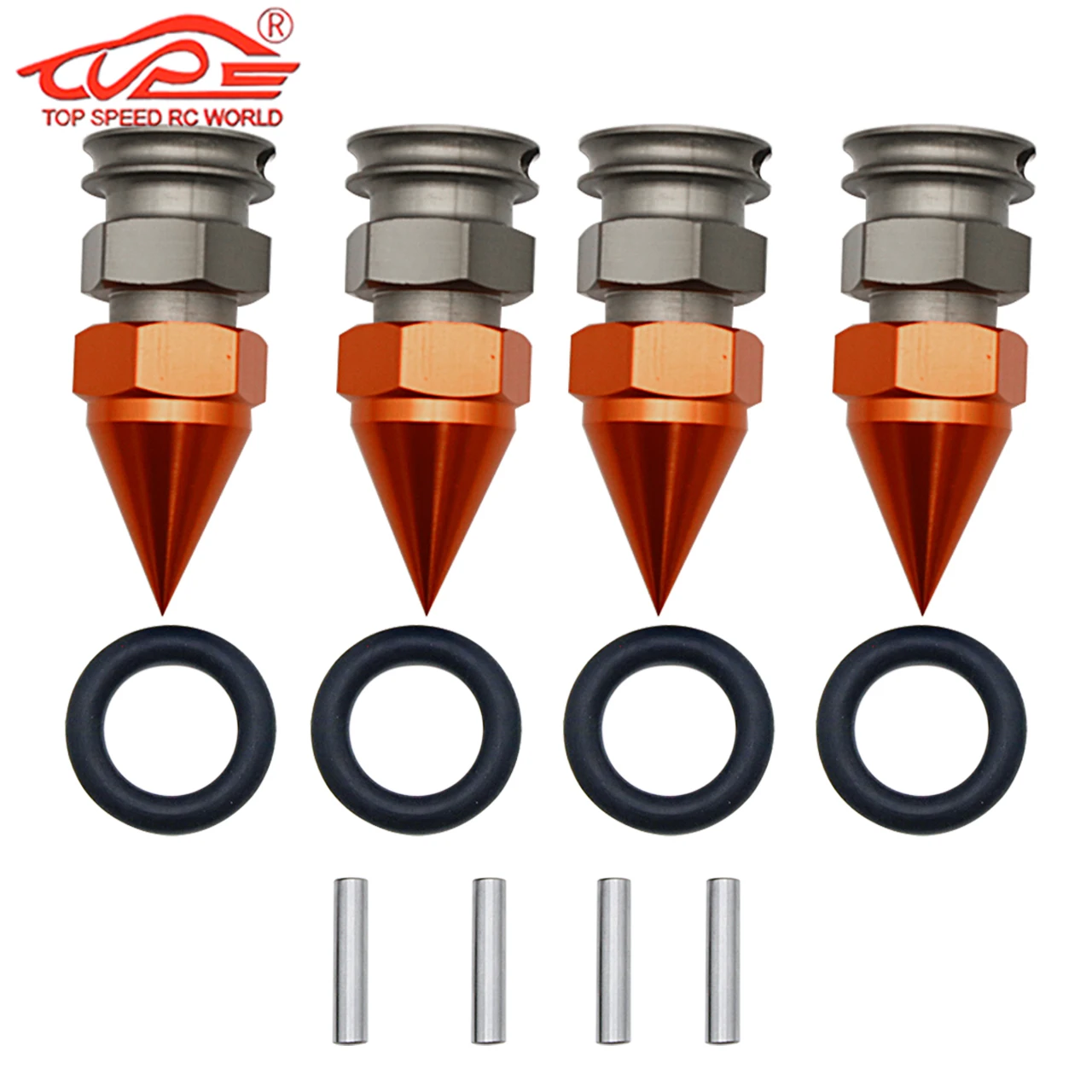 Metal Front Rear 24mm Hex Hub Axle or Wheel Nut 4pcs for 1/5 Losi 5ive T ROFUN ROVAN LT KingmotorX2 FID QL DTT Rc Car Parts - Image 3