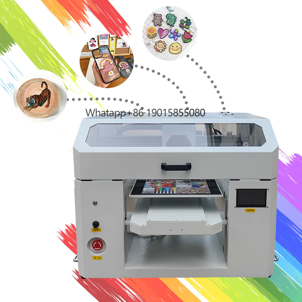 

Cheapest 33*60cm Mini A3 Uv Printer Flatbed Bottle Printer Uv Printer Glass Acrylic Metal Printing Machine with Varnish Function