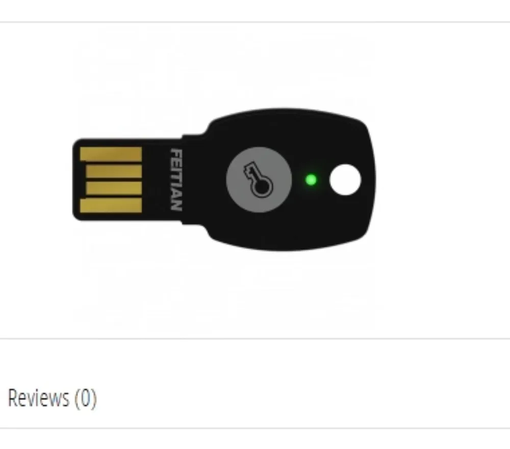 Feitian EPass FIDO2 USB-A Security Key - A4B Security Key