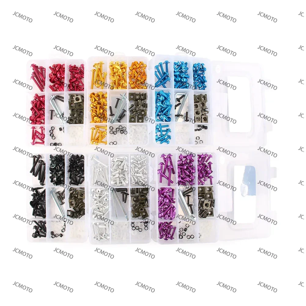 

For Kawasaki EX250/250R ZX6R ZX10R ZX12R etc. CNC Motorcycle Accessories Complete Fairing Bolt Kit Bodywork Screws Nuts Kit