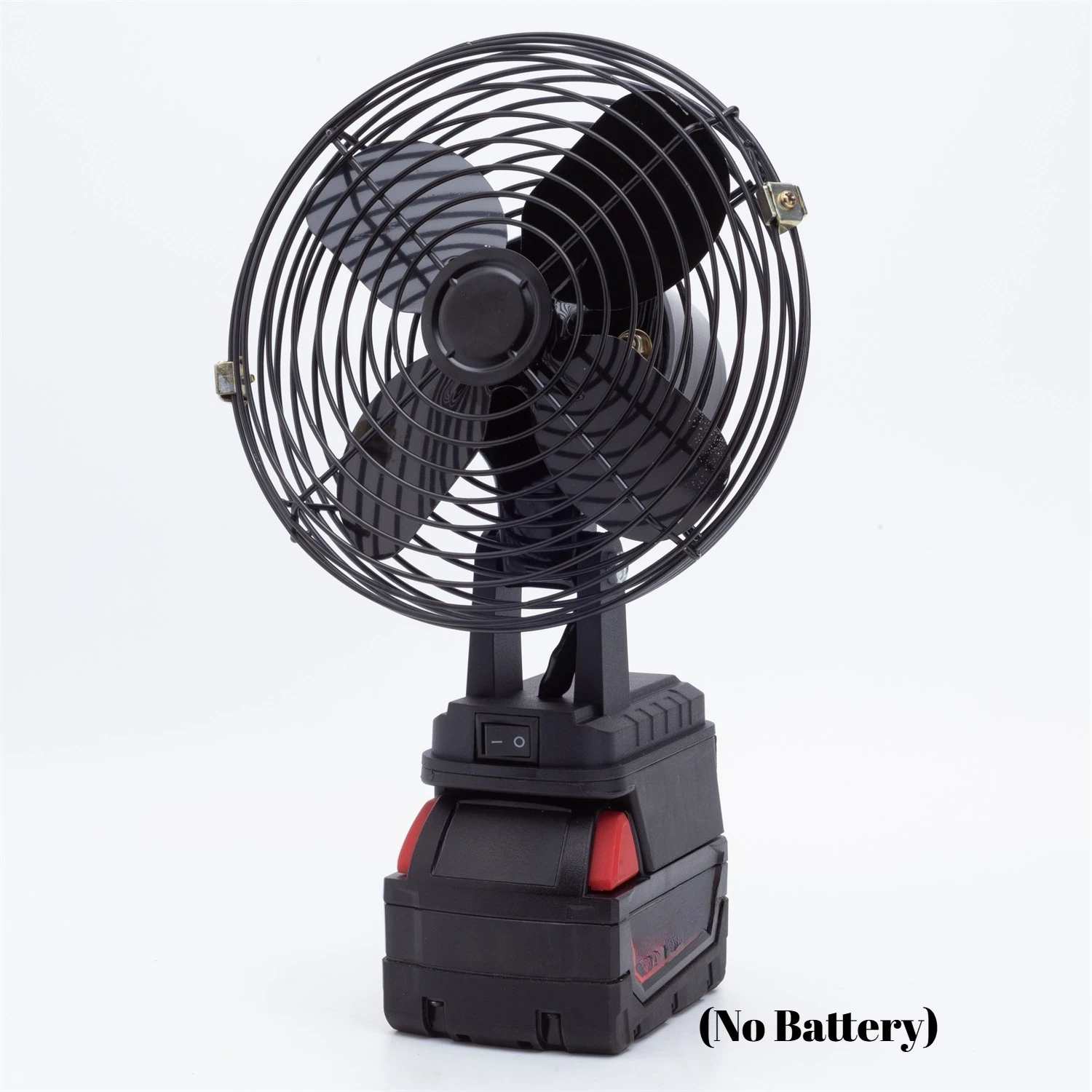

Cordless Portable Workshop Desk Fan Jobsite for Milwaukee 18V Li-Ion Battery 6-inch iron fan ((No Battery)