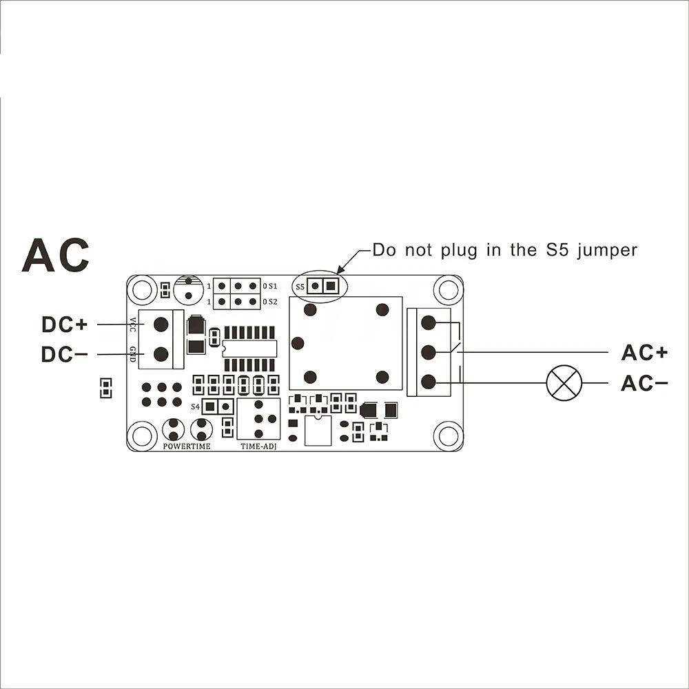 DC5V 12V Time Relay Module Normal Open Time Delay Relay Timing Timer Relay Control Switch Adjustable Potentiometer LED Indicator