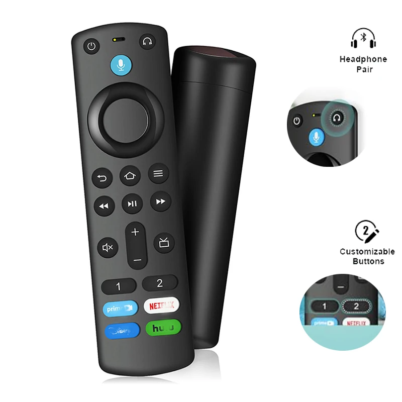 Voice Remote Control 3rd Gen Pro Plus Compatible with Smart TV Cube Stick Lite fit for TV Stick 4K Max Smart TVs Remote Control