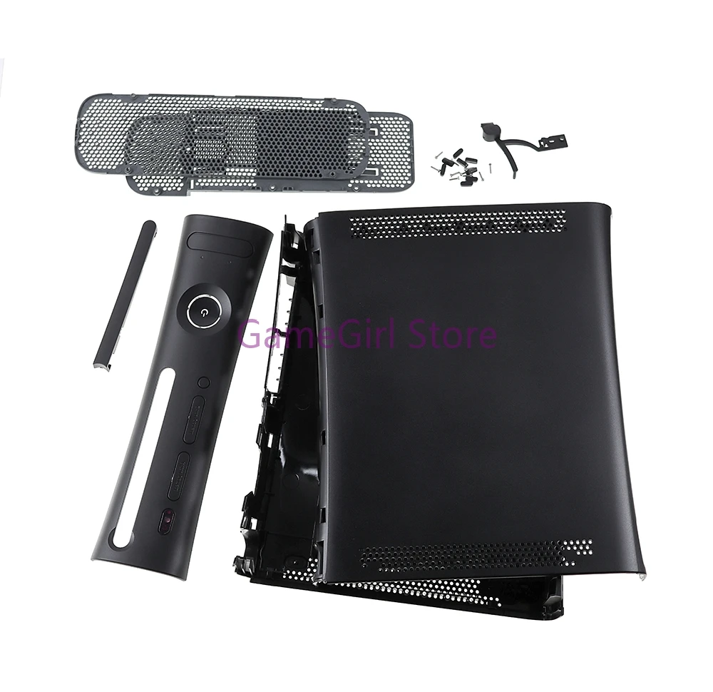 1Set Black White Color Full Set Housing Shell Protective Case For XBOX360 XBOX 360 Fat Console Replacement view 2