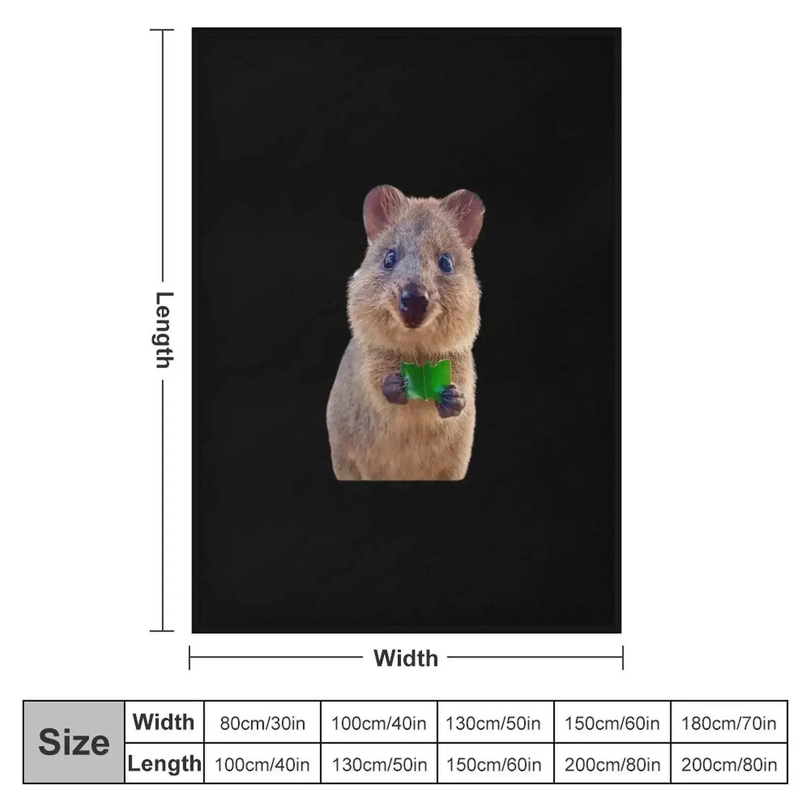 Quokka Throw Blanket warm winter Beach christmas gifts Blankets For Baby valentine gift ideas for winter Blankets
